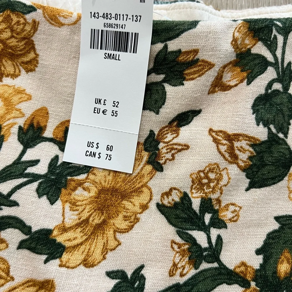 Abercrombie & Fitch Floral Mini Skirt - Yellow and Green - Picture 2 of 3